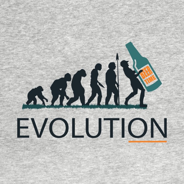 Beer Evolution T-Shirt by Drunken T-shirts